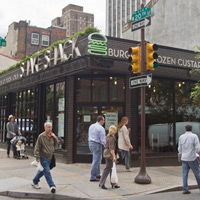 Outside Shake Shack at 20th and Sansom Streets.